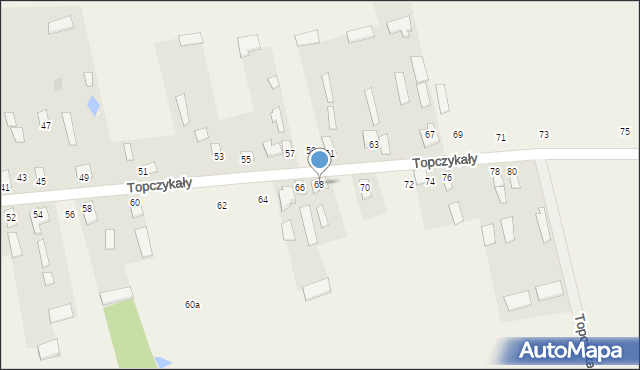 Topczykały, Topczykały, 68, mapa Topczykały