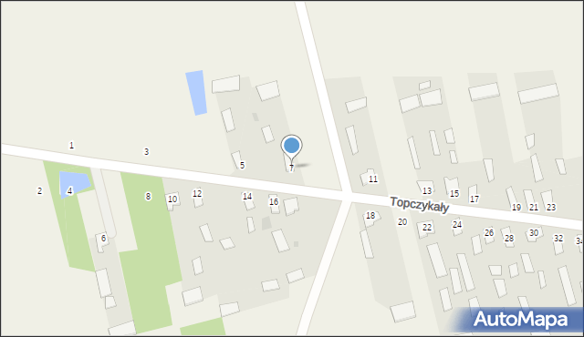 Topczykały, Topczykały, 7, mapa Topczykały