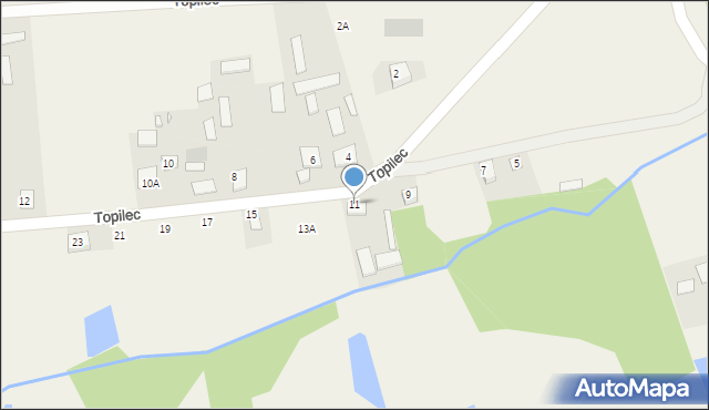 Topilec, Topilec, 11, mapa Topilec