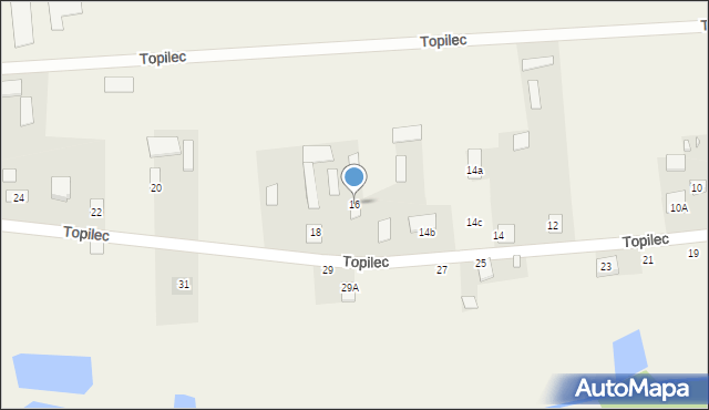Topilec, Topilec, 16, mapa Topilec
