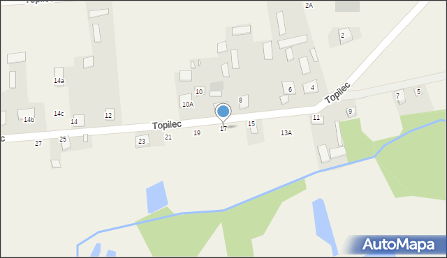 Topilec, Topilec, 17, mapa Topilec