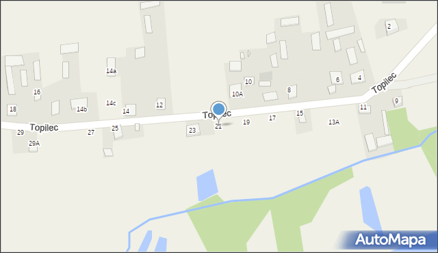 Topilec, Topilec, 21, mapa Topilec