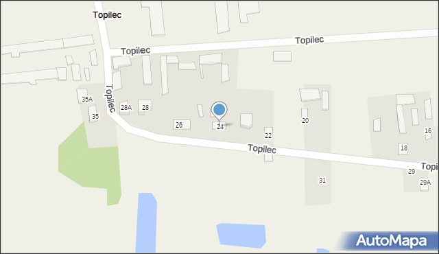 Topilec, Topilec, 24, mapa Topilec