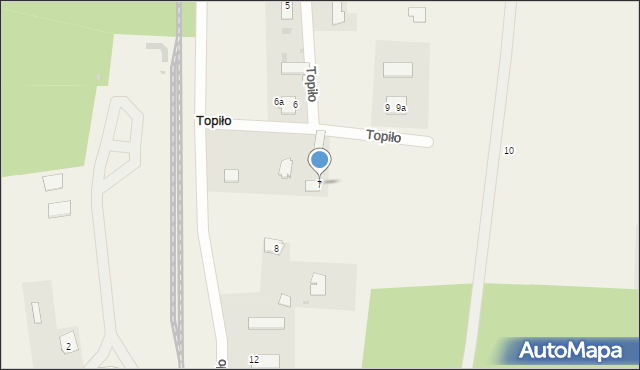 Topiło, Topiło, 7, mapa Topiło