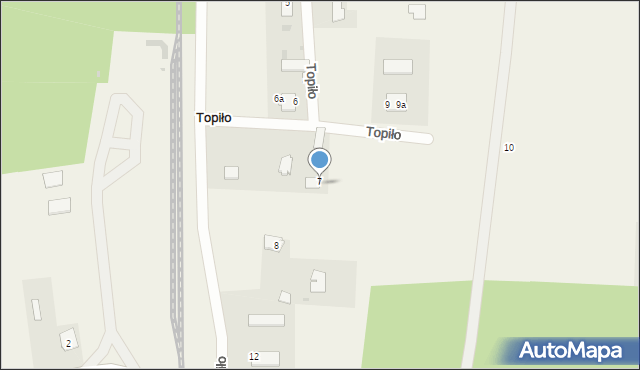 Topiło, Topiło, 7a, mapa Topiło