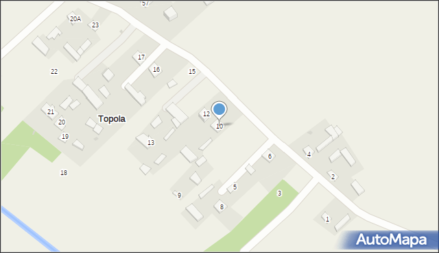 Topola, Topola, 10, mapa Topola