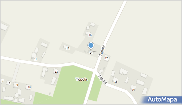 Topola, Topola, 14, mapa Topola