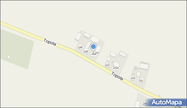 Topola, Topola, 244, mapa Topola
