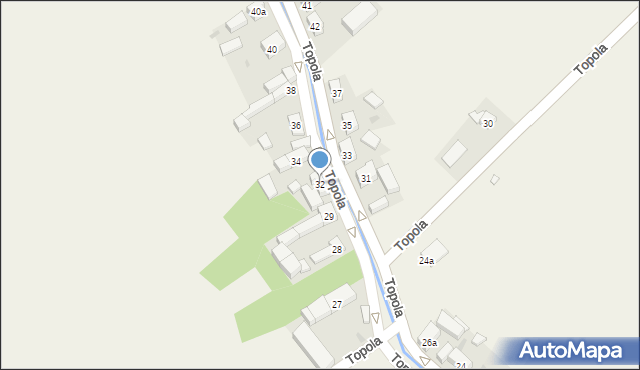 Topola, Topola, 32, mapa Topola