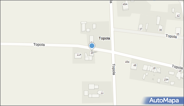 Topola, Topola, 10, mapa Topola