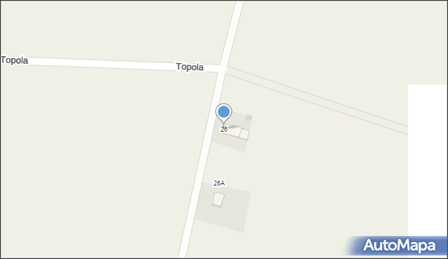 Topola, Topola, 26, mapa Topola