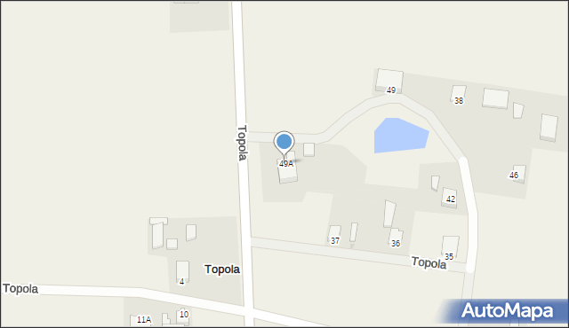 Topola, Topola, 49A, mapa Topola