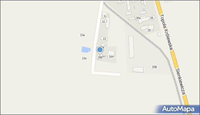 Topola Królewska, Topola Królewska, 34b, mapa Topola Królewska