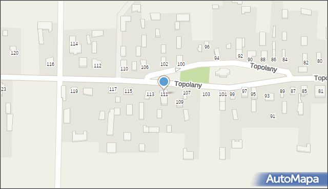 Topolany, Topolany, 111, mapa Topolany