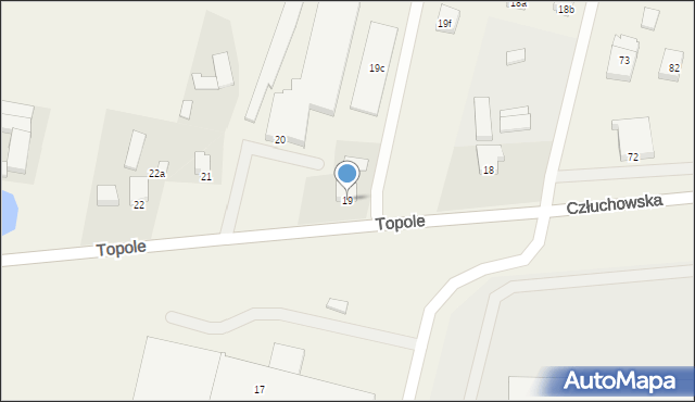 Topole, Topole, 19, mapa Topole