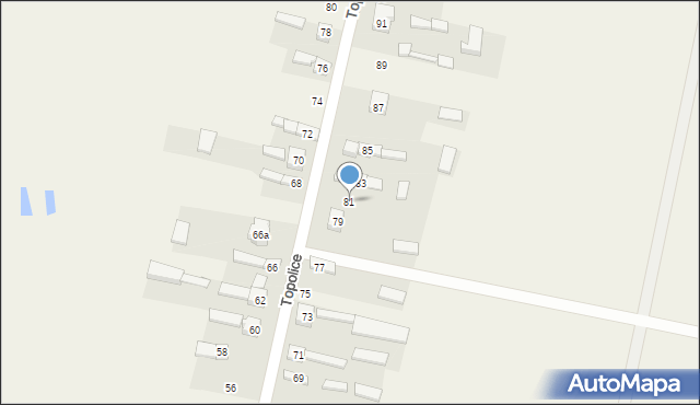 Topolice, Topolice, 81, mapa Topolice