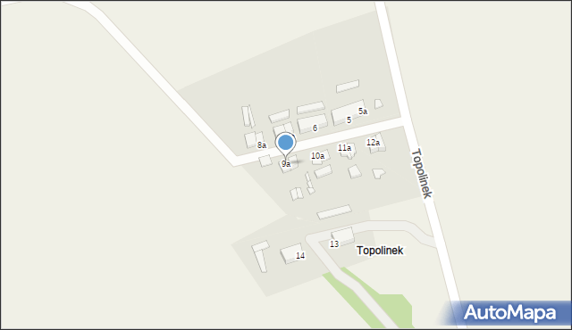 Topolinek, Topolinek, 9a, mapa Topolinek