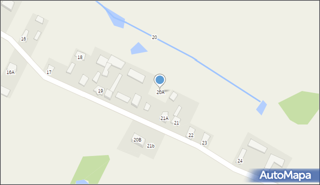 Topólno, Topólno, 20A, mapa Topólno