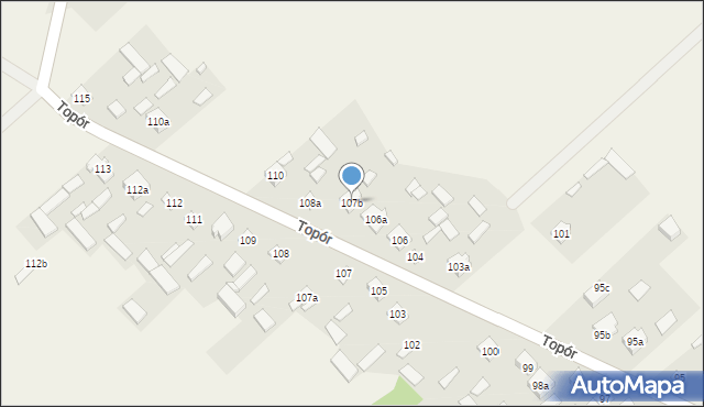 Topór, Topór, 107b, mapa Topór