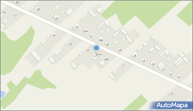 Topór, Topór, 17c, mapa Topór