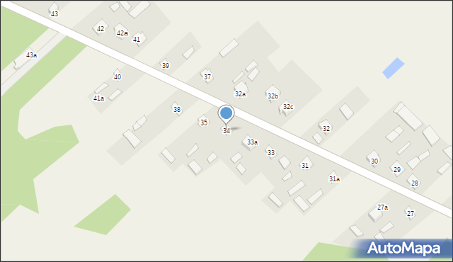 Topór, Topór, 34, mapa Topór