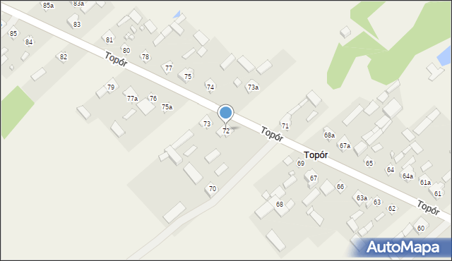 Topór, Topór, 72, mapa Topór