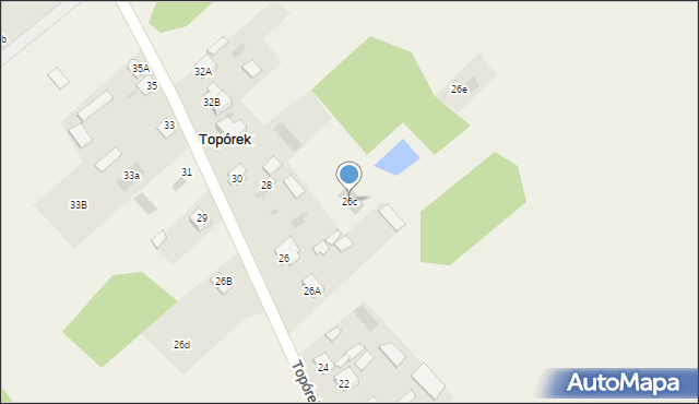 Topórek, Topórek, 26c, mapa Topórek
