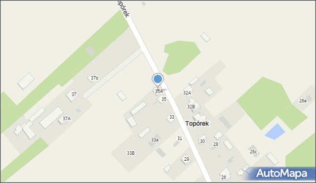 Topórek, Topórek, 35A, mapa Topórek
