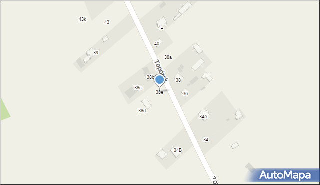 Topórek, Topórek, 38e, mapa Topórek