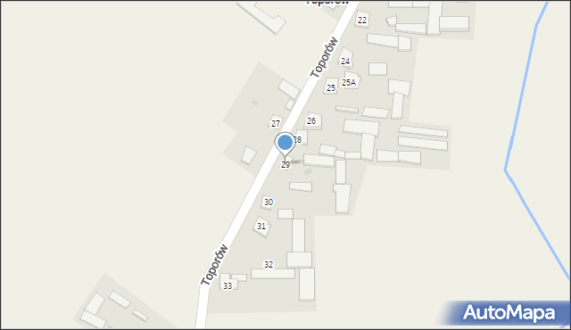 Toporów, Toporów, 29, mapa Toporów