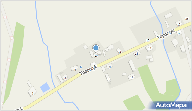 Toporzyk, Toporzyk, 10, mapa Toporzyk