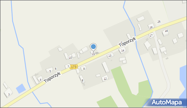 Toporzyk, Toporzyk, 11, mapa Toporzyk