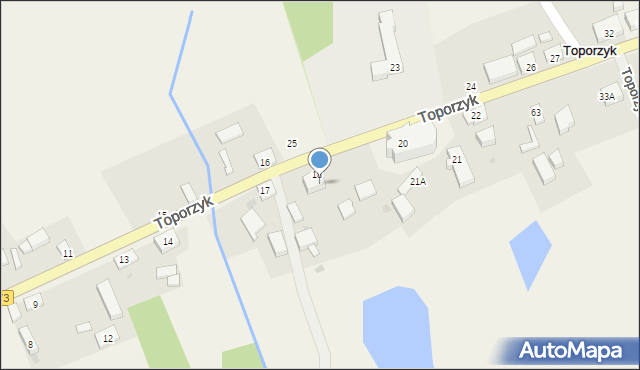 Toporzyk, Toporzyk, 18a, mapa Toporzyk