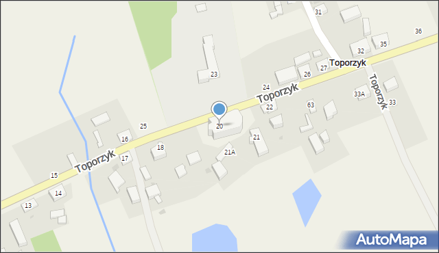 Toporzyk, Toporzyk, 20, mapa Toporzyk
