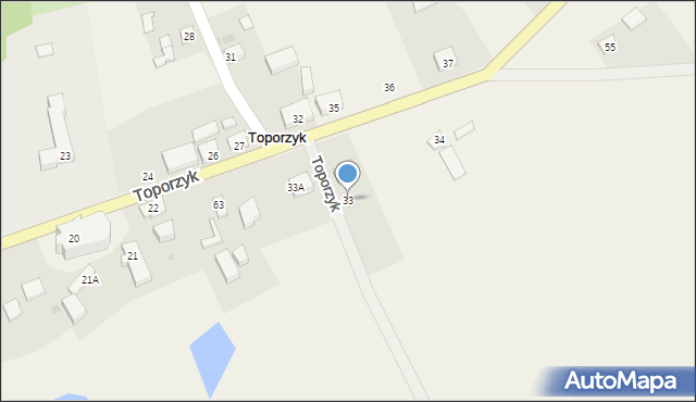 Toporzyk, Toporzyk, 33, mapa Toporzyk