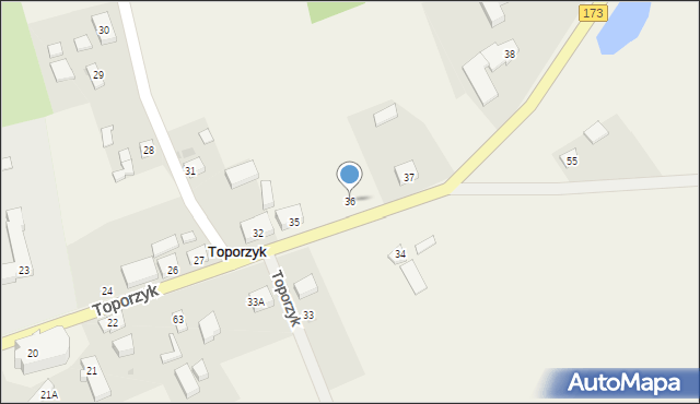 Toporzyk, Toporzyk, 36, mapa Toporzyk
