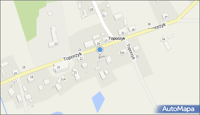 Toporzyk, Toporzyk, 63, mapa Toporzyk