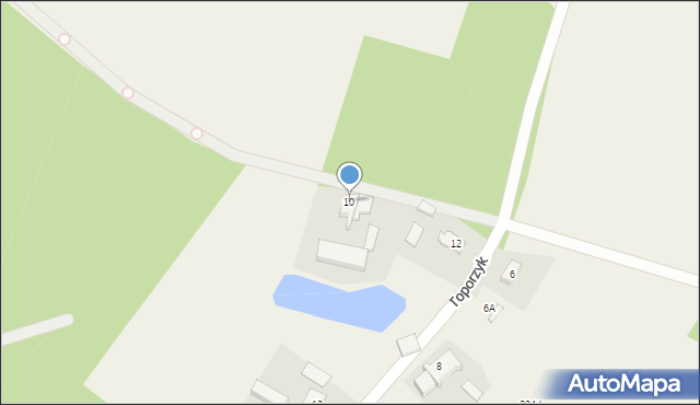 Toporzyk, Toporzyk, 10, mapa Toporzyk