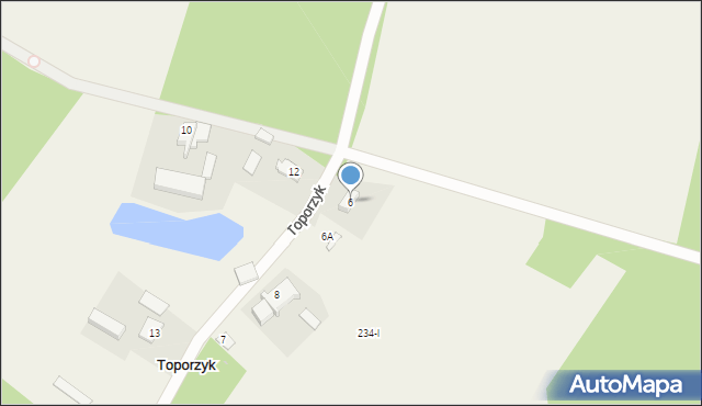 Toporzyk, Toporzyk, 9, mapa Toporzyk