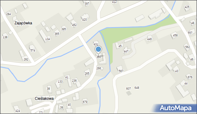 Toporzysko, Toporzysko, 360, mapa Toporzysko