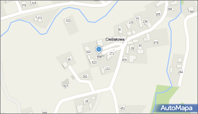 Toporzysko, Toporzysko, 508, mapa Toporzysko