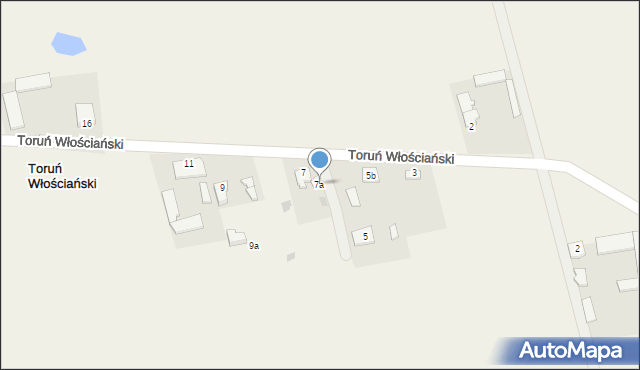 Toruń Włościański, Toruń Włościański, 7a, mapa Toruń Włościański