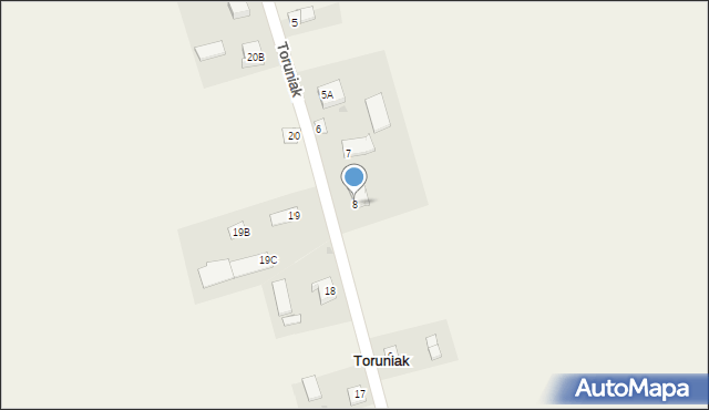 Toruniak, Toruniak, 8, mapa Toruniak