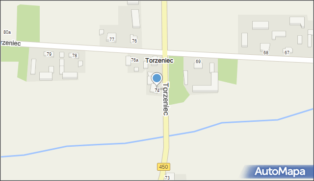 Torzeniec, Torzeniec, 74, mapa Torzeniec