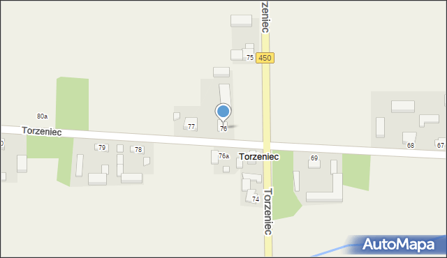 Torzeniec, Torzeniec, 76, mapa Torzeniec