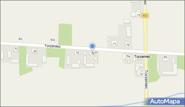 Torzeniec, Torzeniec, 78, mapa Torzeniec