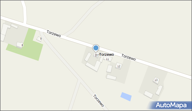 Torzewo, Torzewo, 10, mapa Torzewo