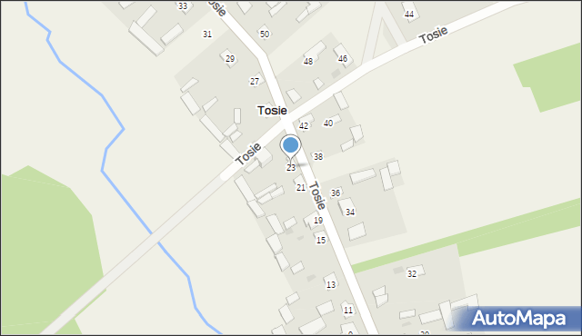 Tosie, Tosie, 23, mapa Tosie