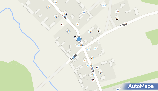 Tosie, Tosie, 25, mapa Tosie