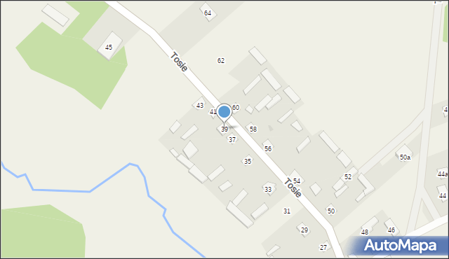 Tosie, Tosie, 39, mapa Tosie